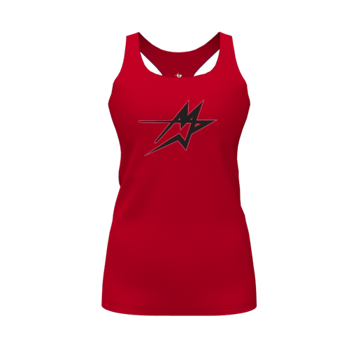 [FT0TRBRD-FYS-LOGO2] Decker Racerback Tank Top (Female Youth S, Red, Logo 2)