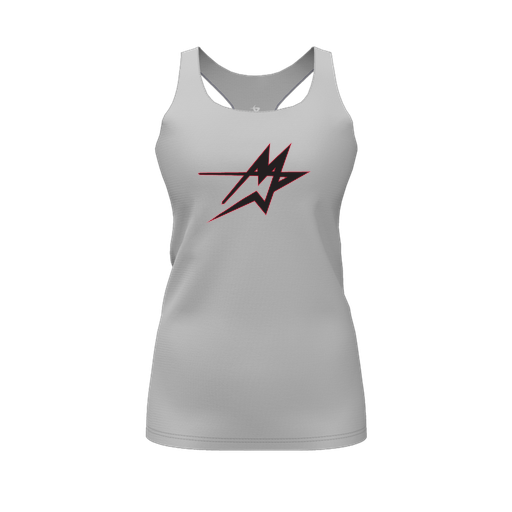 [FT0TRBGY-FYS-LOGO2] Decker Racerback Tank Top (Female Youth S, Gray, Logo 2)