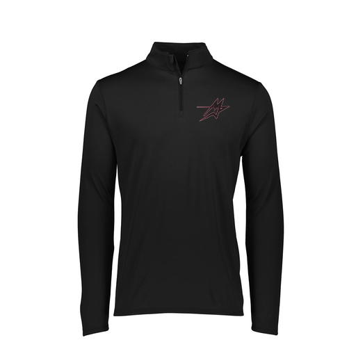 [FTLQFLBK-FAXS-LOGO2] Decker Women's Flex-Lite 1/4 Zip Shirt (Female Adult XS, Black, Logo 2)