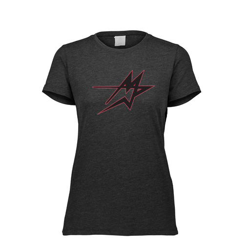 [FTSCUBBK-FAXS-LOGO2] Decker Women's Tri-Blend T-Shirt - Short Sleeve (Female Adult XS, Black, Logo 2)