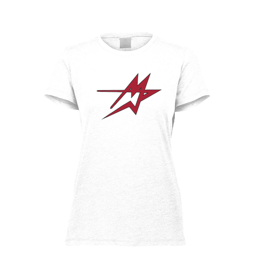 [FTSCUBWH-FAXS-LOGO1] Decker Women's Tri-Blend T-Shirt - Short Sleeve (Female Adult XS, White, Logo 1)