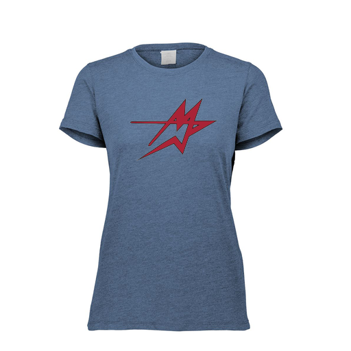 [FTSCUBNV-FAXS-LOGO1] Decker Women's Tri-Blend T-Shirt - Short Sleeve (Female Adult XS, Navy, Logo 1)