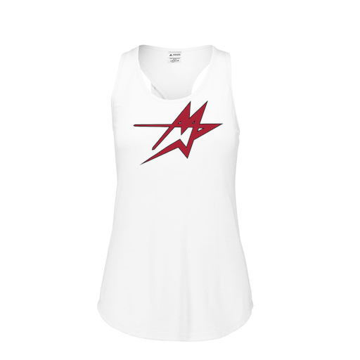 [3078.005.S-LOGO1] Ladies Tri Blend Tank Top (Female Adult S, White, Logo 1)