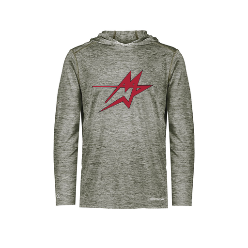 [FOLHCGGY-AS-LOGO1] Decker Men's Charge Hoodie (Adult S, Gray, Logo 1)