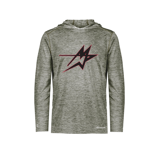 [FOLHCGGY-AS-LOGO2] Decker Men's Charge Hoodie (Adult S, Gray, Logo 2)