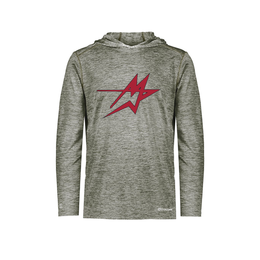 [FOLHCGGY-YS-LOGO1] Decker Youth Charge Hoodie (Youth S, Gray, Logo 1)