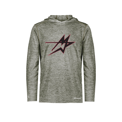 [FOLHCGGY-YS-LOGO2] Decker Youth Charge Hoodie (Youth S, Gray, Logo 2)