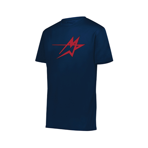 [222818.065.S-LOGO1] Men's Movement Dri Fit Shirt (Adult S, Navy, Logo 1)