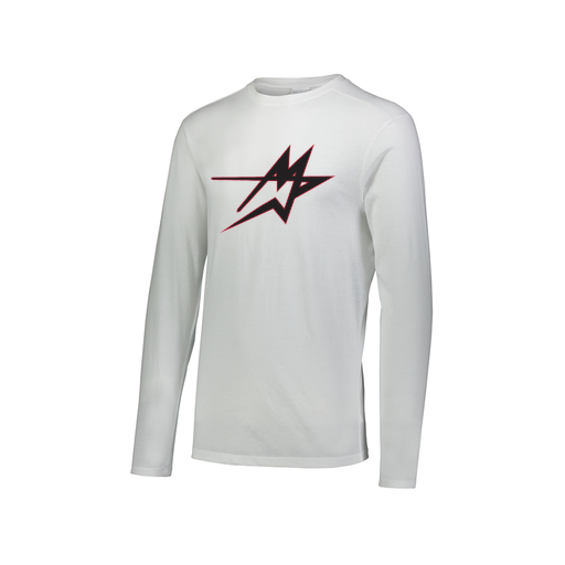 [3075.005.XS-LOGO2] Men's LS Ultra-blend T-Shirt (Adult XS, White, Logo 2)