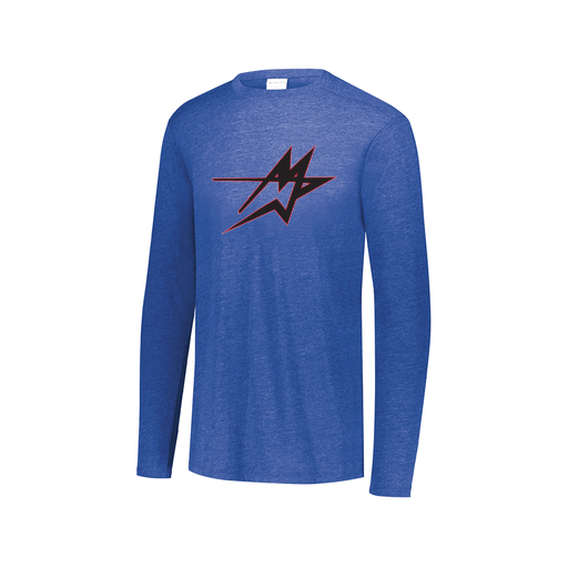 [3075.U55.XS-LOGO2] Men's LS Ultra-blend T-Shirt (Adult XS, Royal, Logo 2)