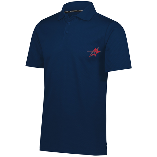 [222568.065.S-LOGO1] Men's Prism Polo (Adult S, Navy, Logo 1)