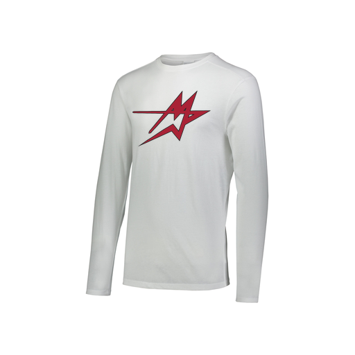 [3076.005.S-LOGO1] Youth LS Ultra-blend T-Shirt (Youth S, White, Logo 1)