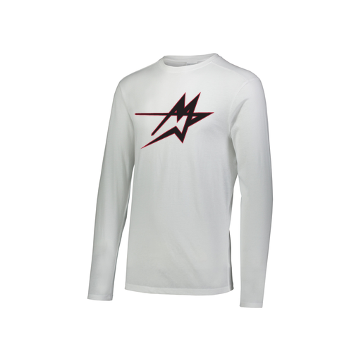 [3076.005.S-LOGO2] Youth LS Ultra-blend T-Shirt (Youth S, White, Logo 2)