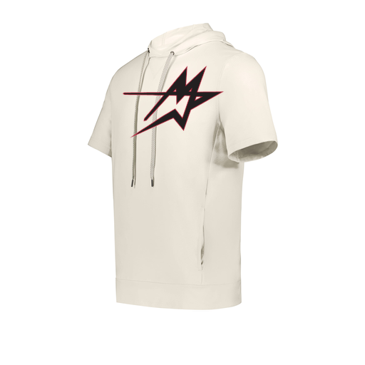 [222605-WHT-YS-LOGO2] YOUTH VENTURA SOFT KNIT SHORT SLEEVE HOODIE (Youth S, White, Logo 2)