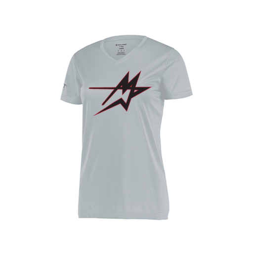 [222820.099.S-LOGO2] Ladies Movement Dri Fit Shirt (Female Adult S, Silver, Logo 2)