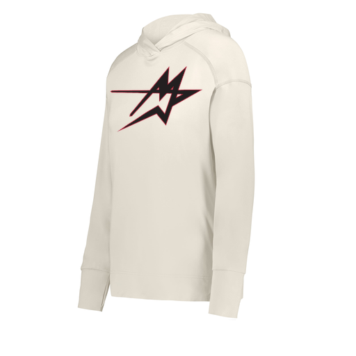 [222798-WHT-FAXS-LOGO2] Ladies Ventura Thin Knit Hoodie (Female Adult XS, White, Logo 2)