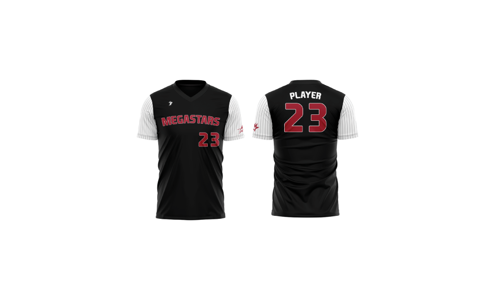 Charlotte Megastars 2025 - Black V-Neck Jersey