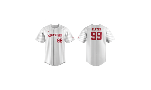 Charlotte Megastars 2025 - White Full Button Jersey